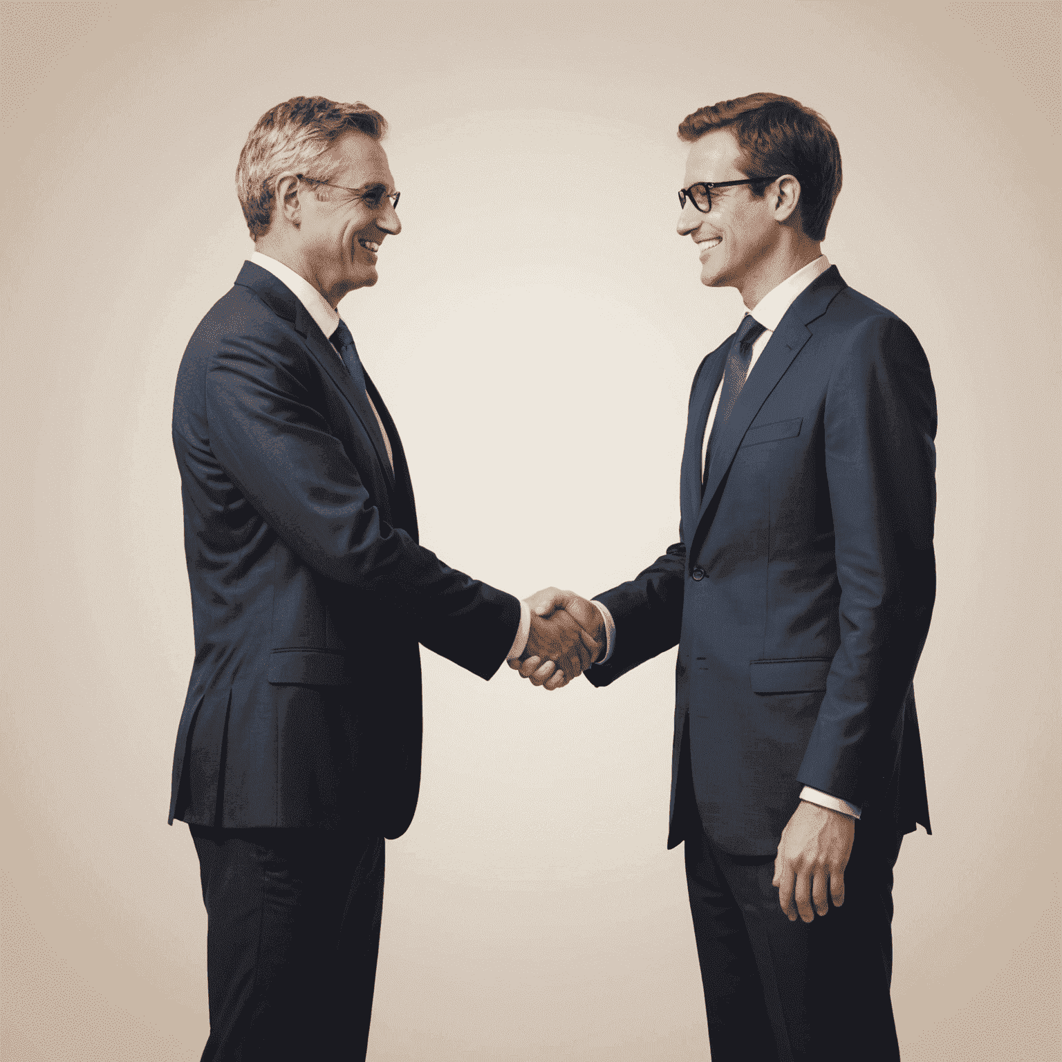 A handshake between two business people, symbolizing partnerships partnerships